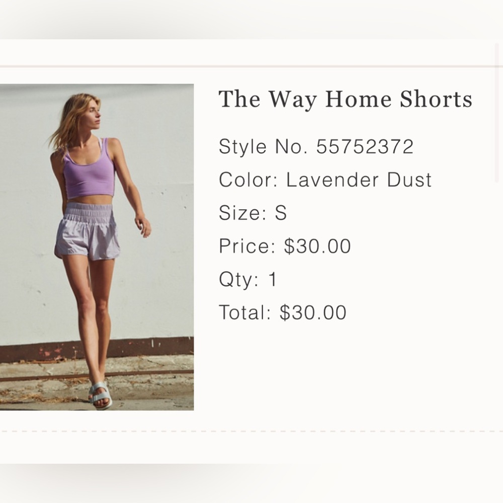 Free People- The Way Home shorts